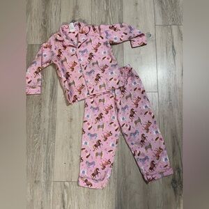 Pink horse/western themed Kids Pajama Set